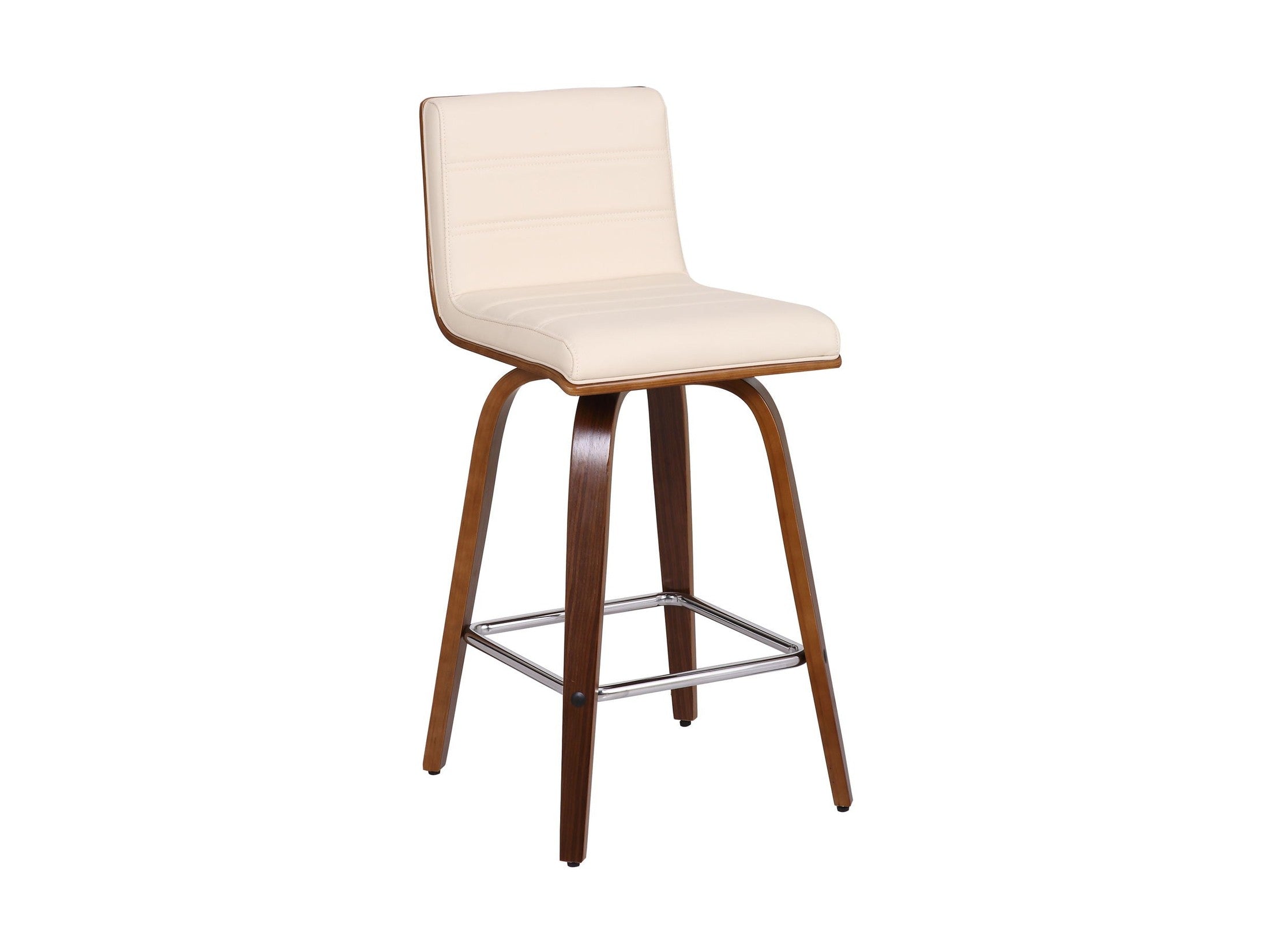 Vienna - 26" Swivel Counter Stool - Walnut Wood
