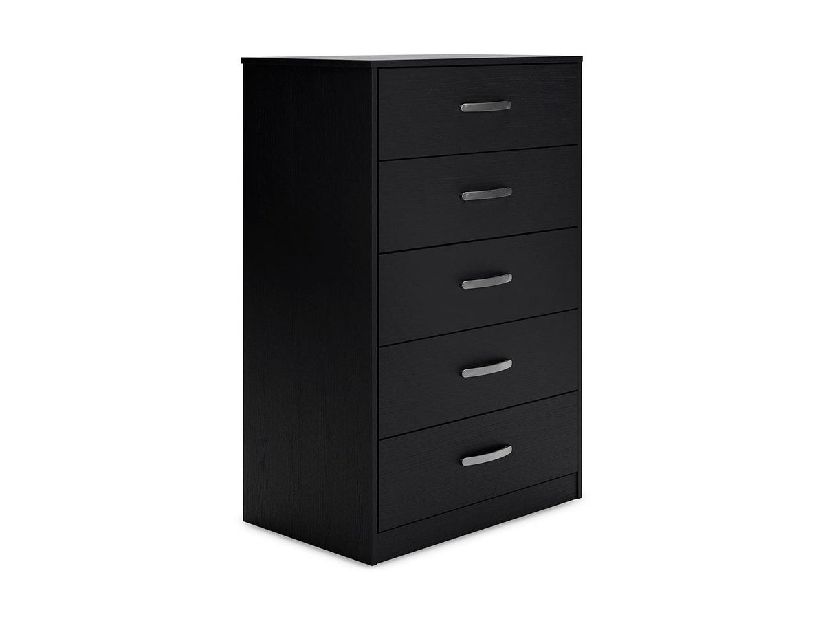 Finch - Five Drawer Chest - 46" Height - Black