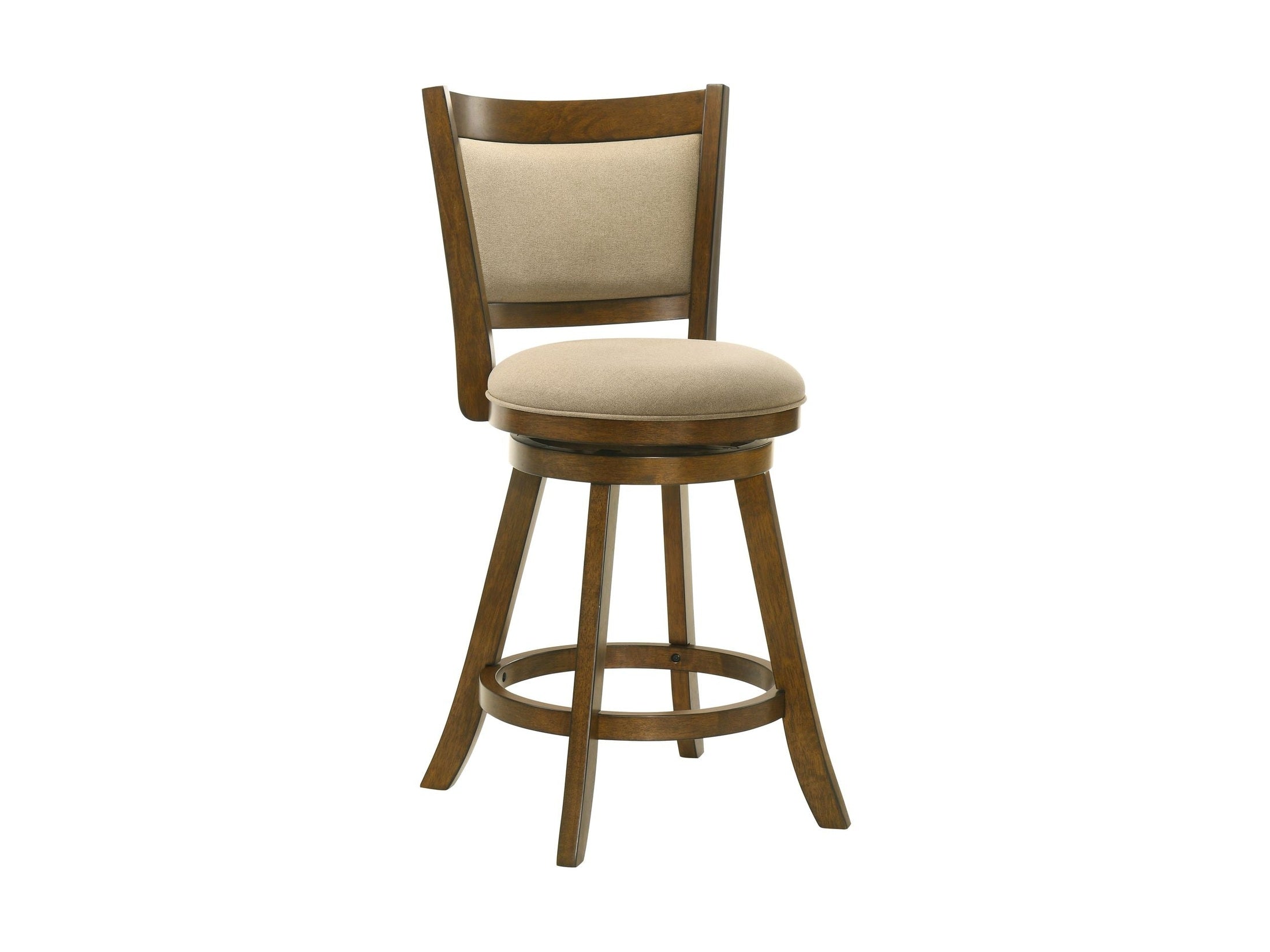 Aiden - Modern Farmhouse Swivel Wood Counter Height Kitchen Bar Stool