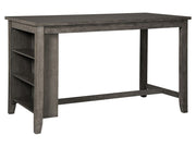 Caitbrook - Rectangular Dining Room Counter Table - Gray
