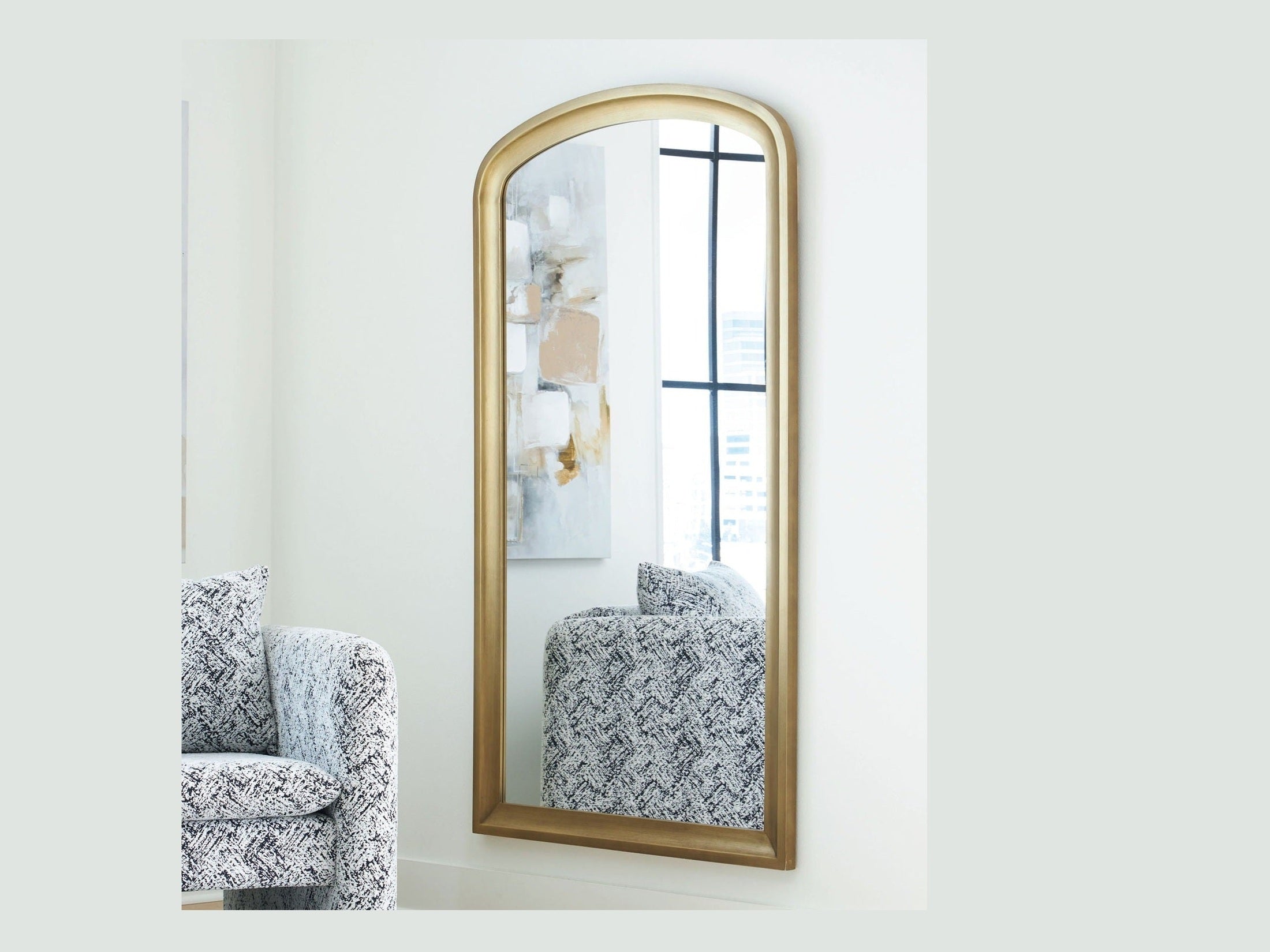 Fintan - Floor Mirror - Gold Finish