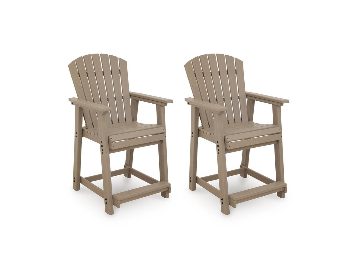 Seacliff Beach - Barstool (Set of 2) - Medium Brown