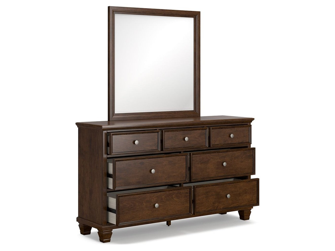 Danabrin - Dresser And Mirror - Brown