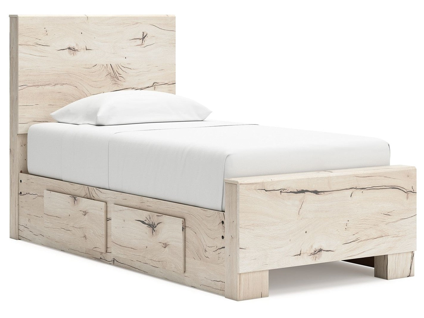 Lawroy - Panel Bed With Storage