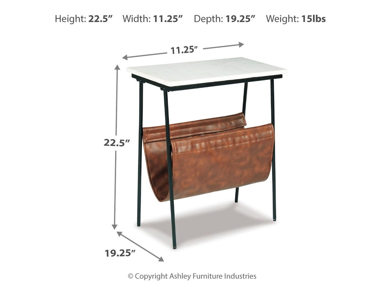 Etanbury - Accent Table - Brown / Black / White