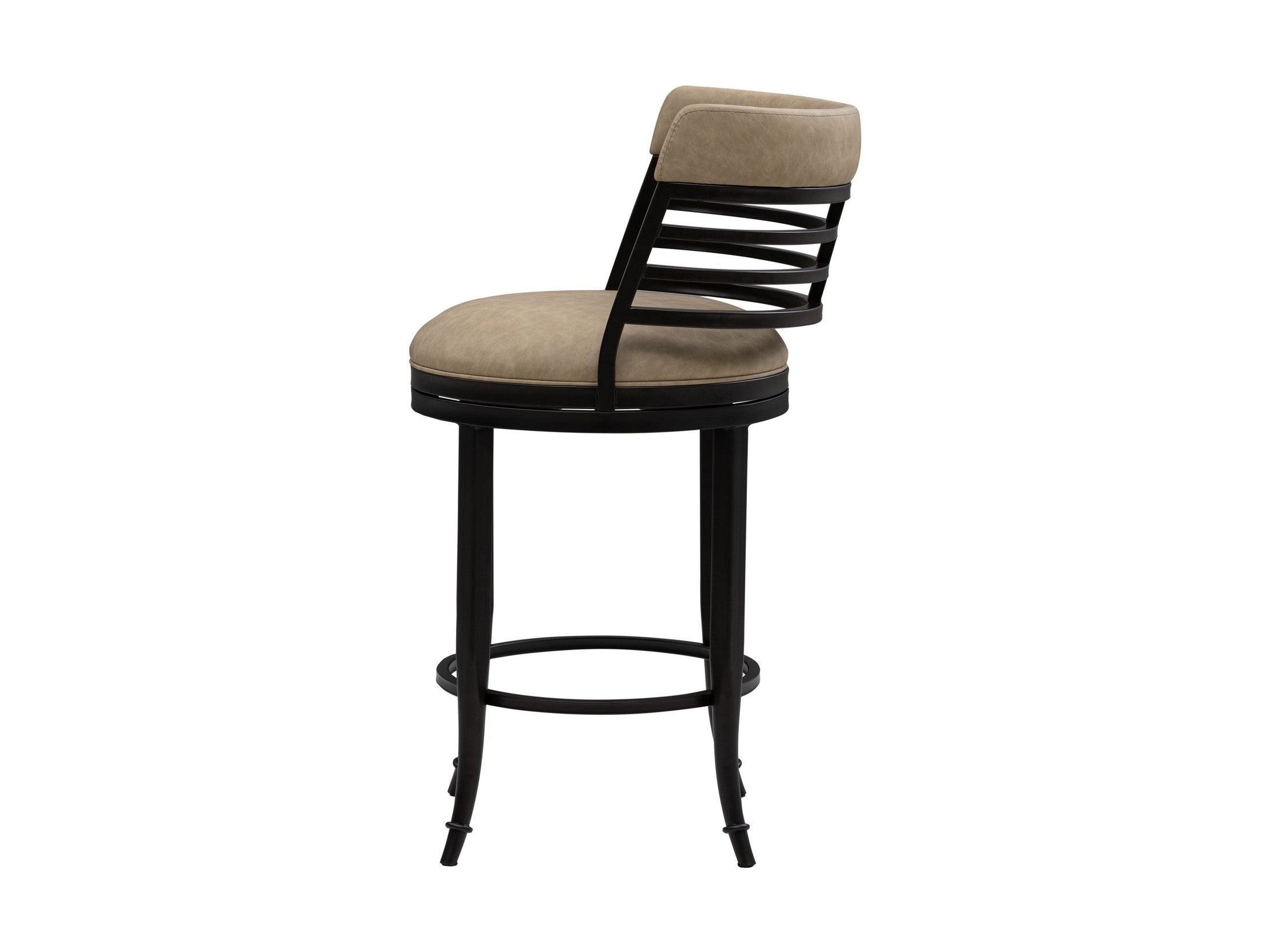 Telia - Upholstered Swivel Counter Height Barstool