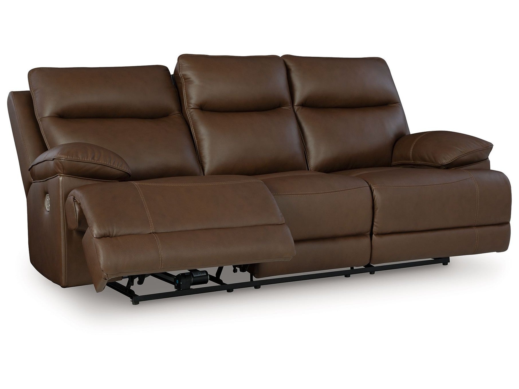 Vonryan - Power Reclining Sofa With Adj Headrest - Tobacco
