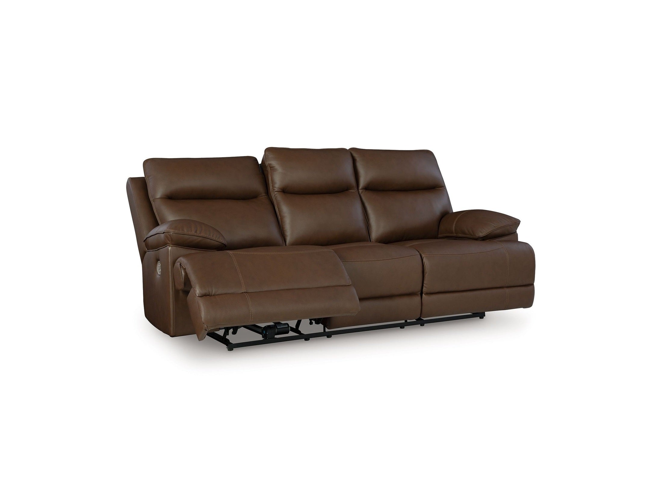 Vonryan - Power Reclining Sofa With Adj Headrest - Tobacco