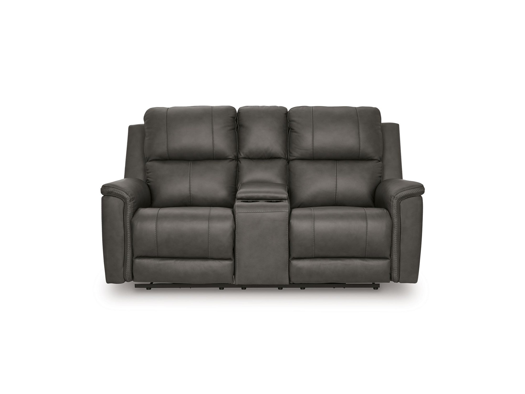 Bleckley - Power Reclining Loveseat With Console / Adjustable Headrest