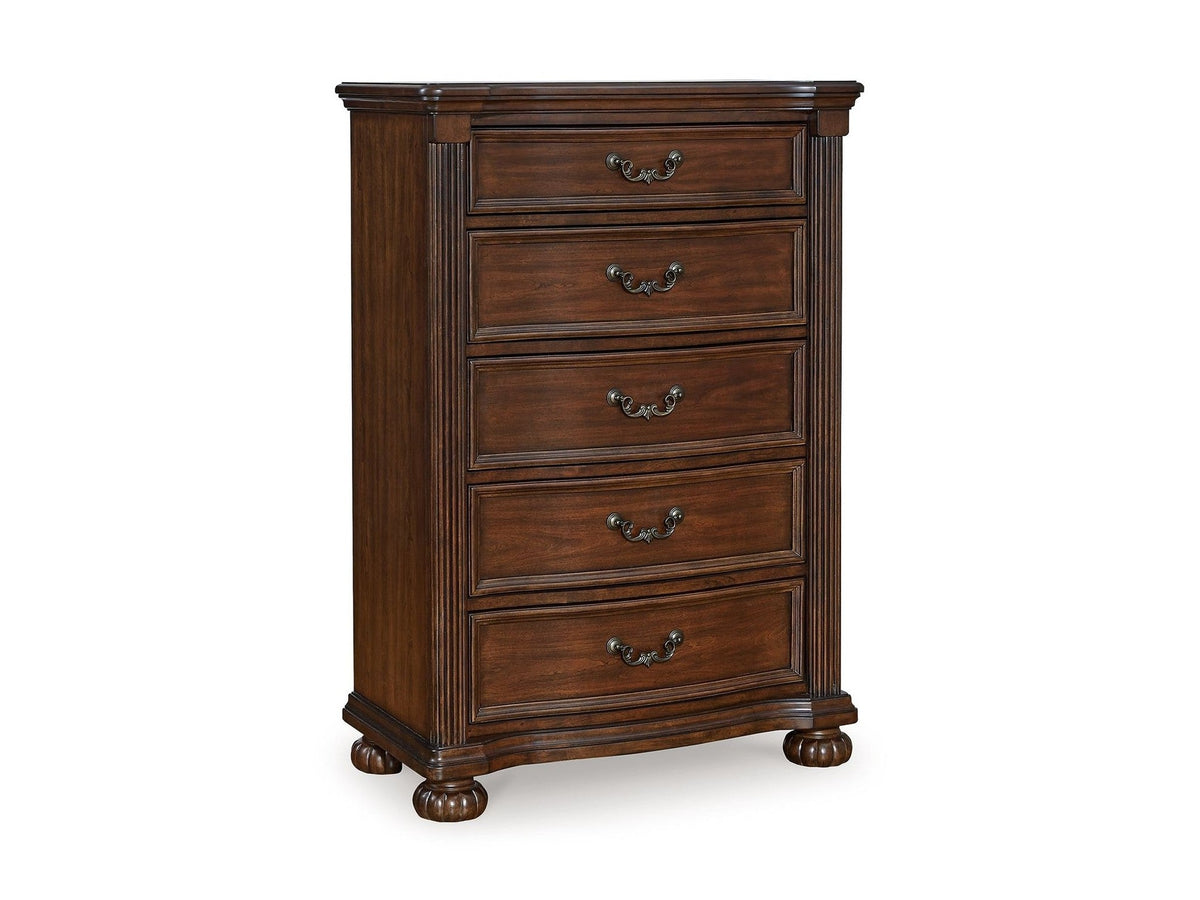 Lavinton - Five Drawer Chest - Brown