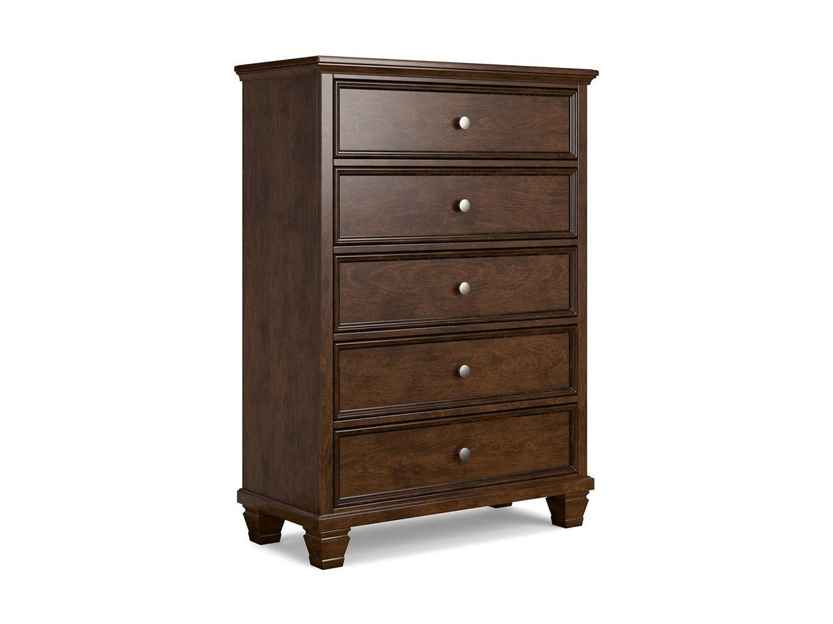 Danabrin - Five Drawer Chest - Brown