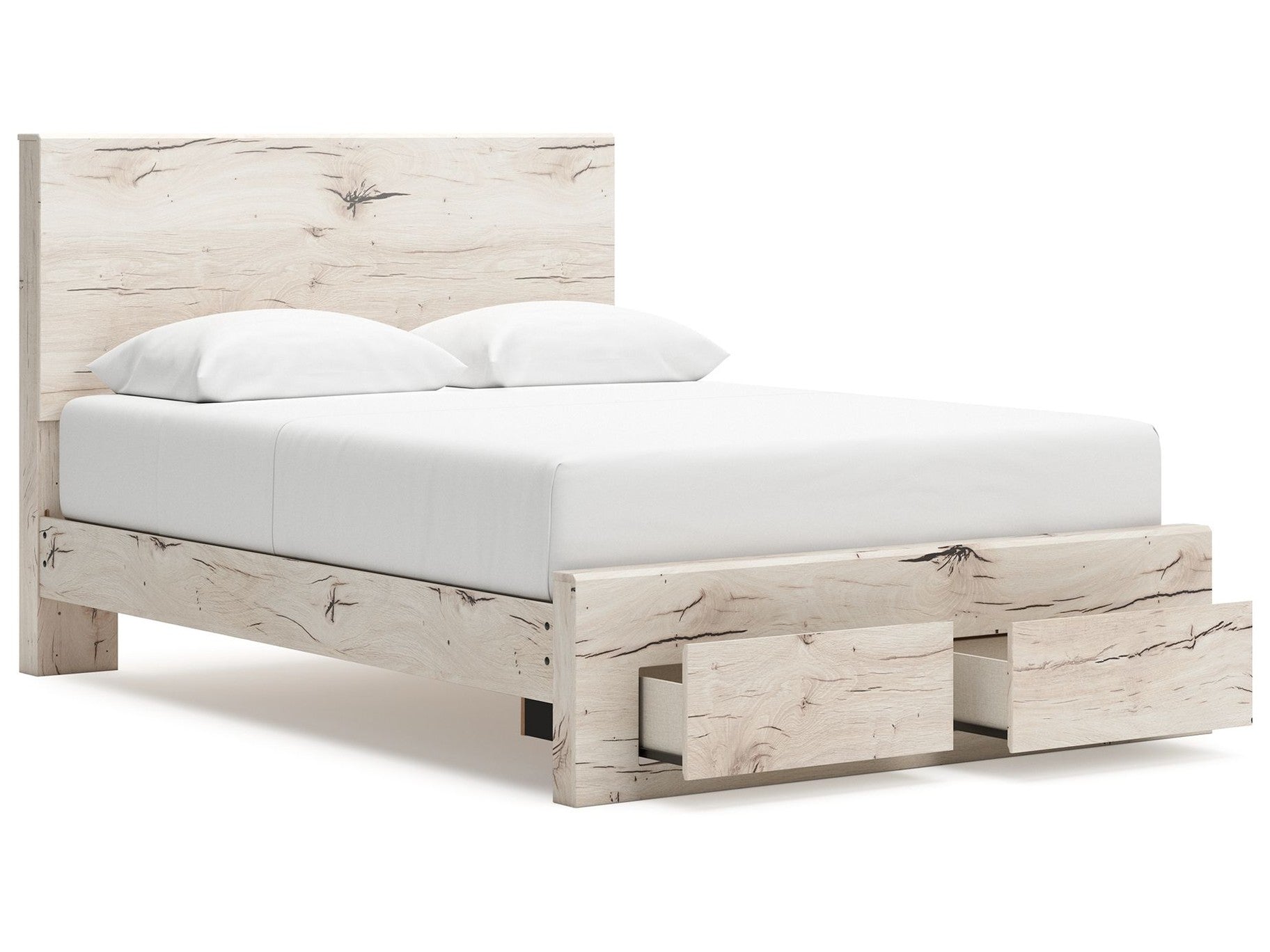 Lawroy - Panel Bed With Storage