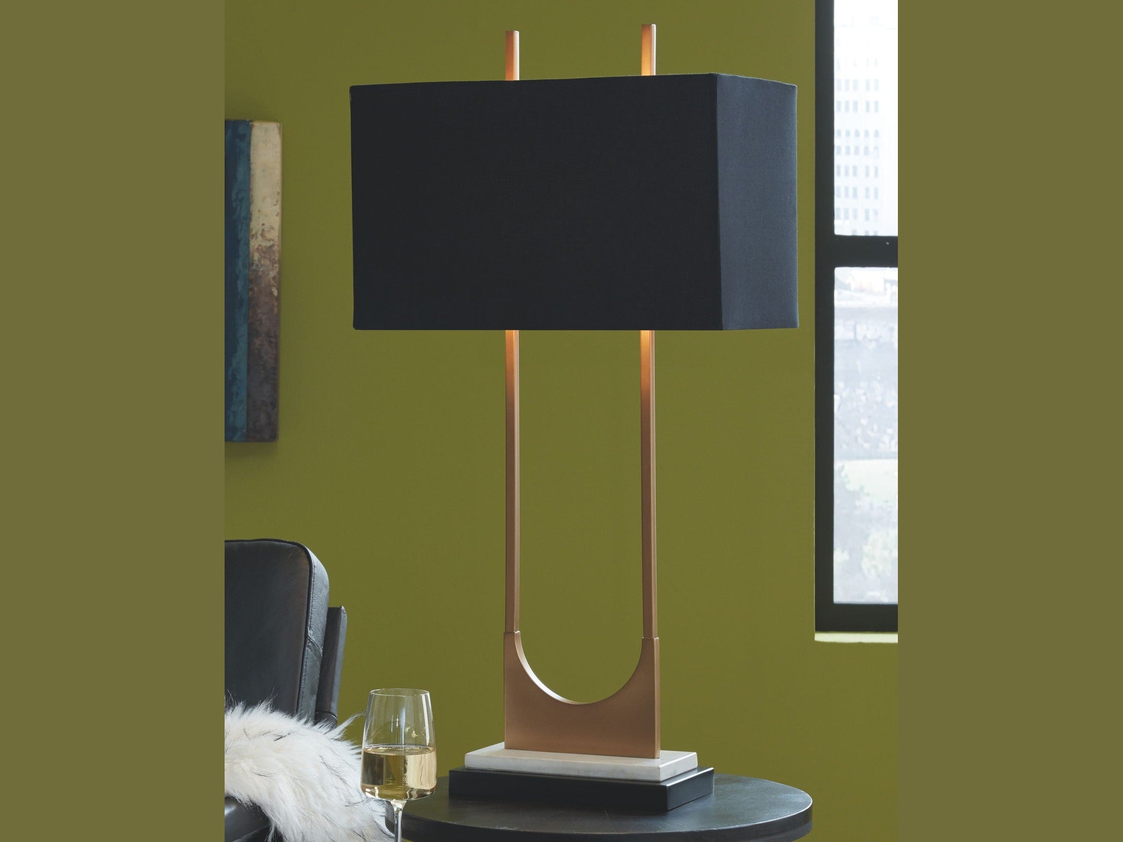 Malana - Metal Table Lamp  - Brass Finish