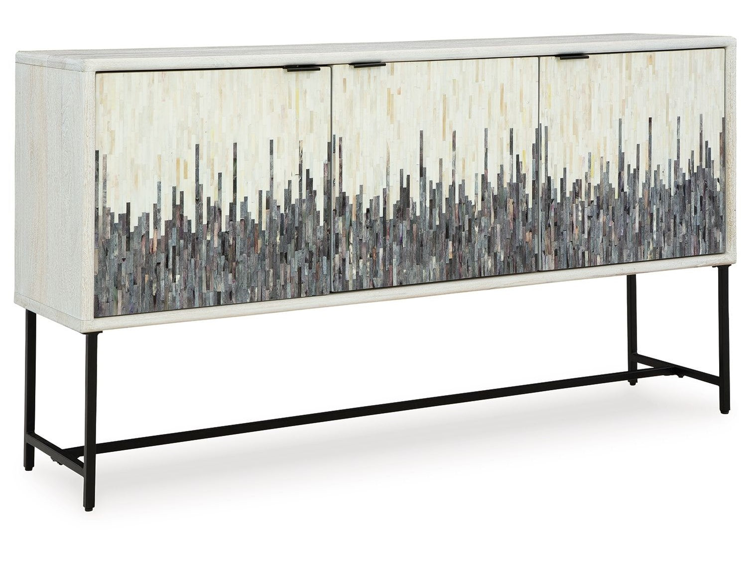 Freyton - Accent Cabinet - White / Gray