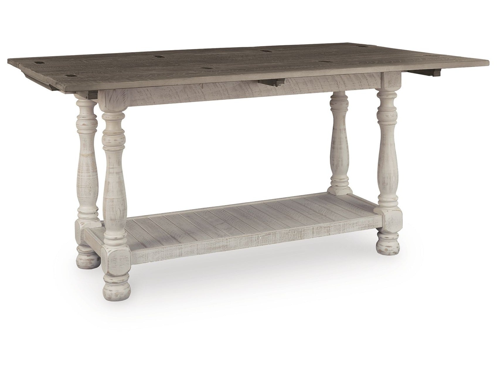 Havalance - Flip Top Sofa Table - Gray / White