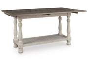 Havalance - Flip Top Sofa Table - Gray / White