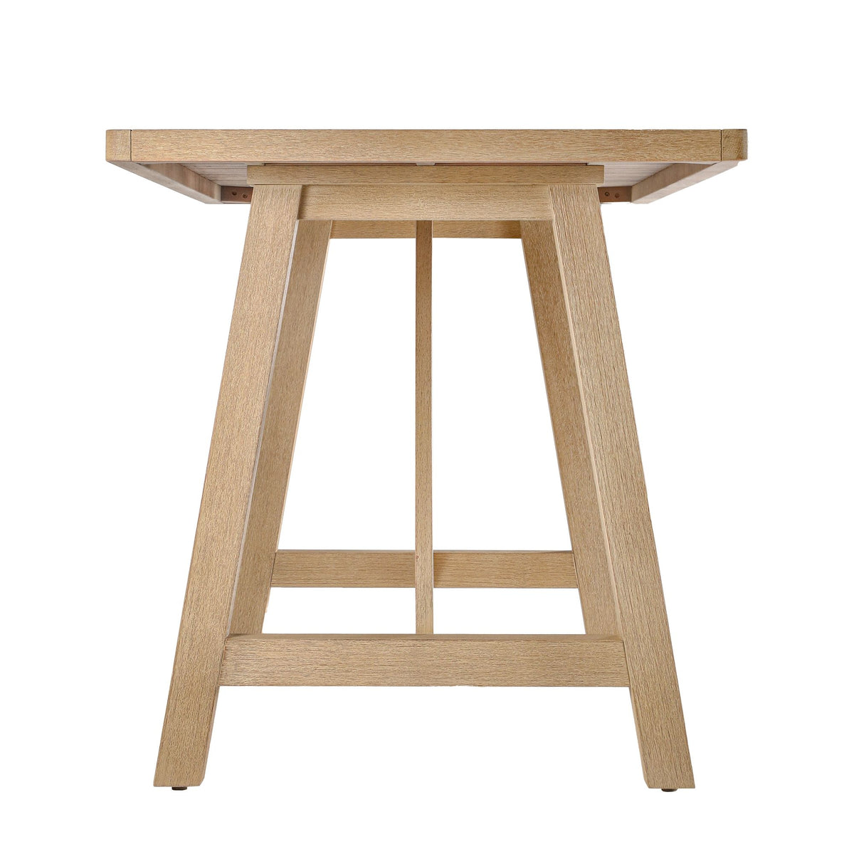 Delfina - 5-Piece Outdoor Bar Dining Set - Natural Eucalyptus