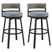 Encinitas - Outdoor Patio Counter Height Swivel Bar Stool Set