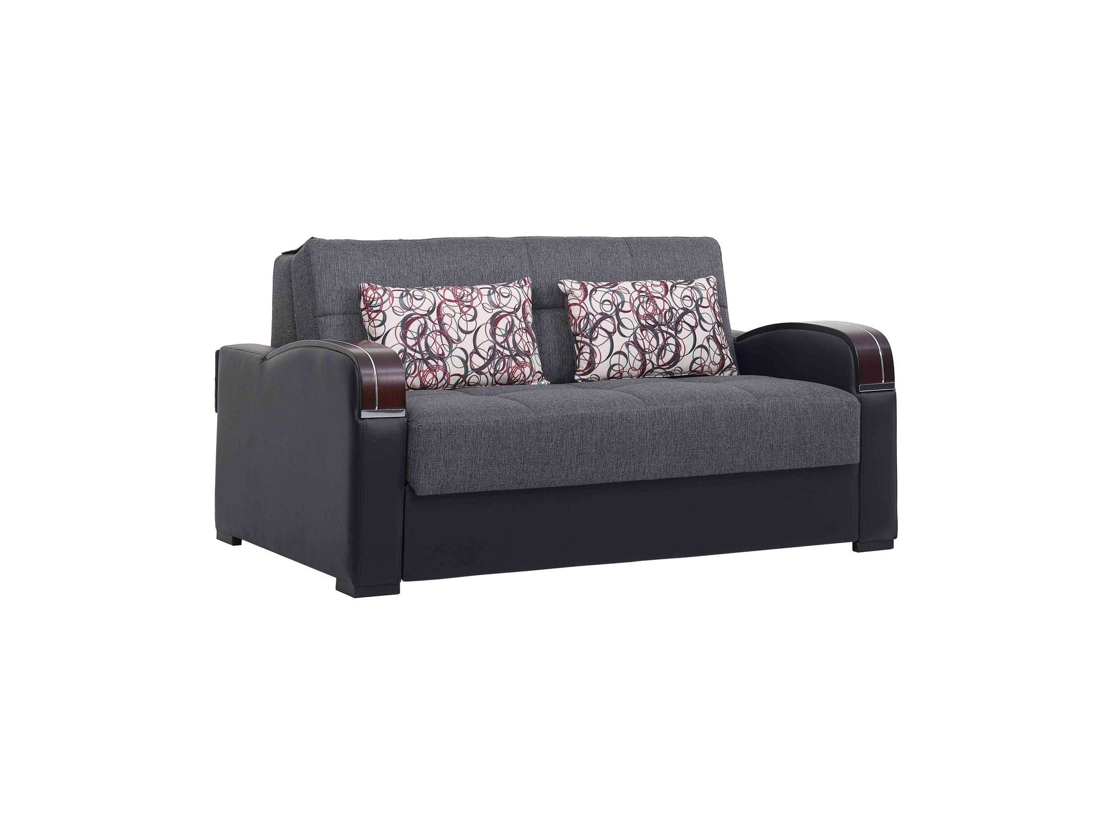 Ottomanson Sleep Plus - Upholstered Convertible Loveseat With Storage