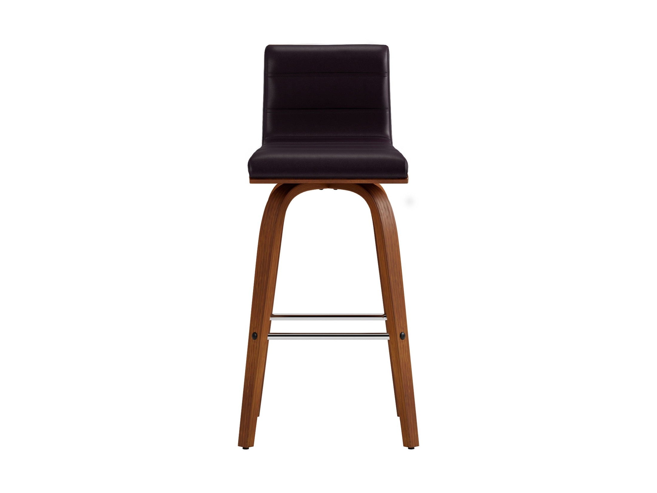 Vienna - 26" Swivel Counter Stool - Walnut Wood
