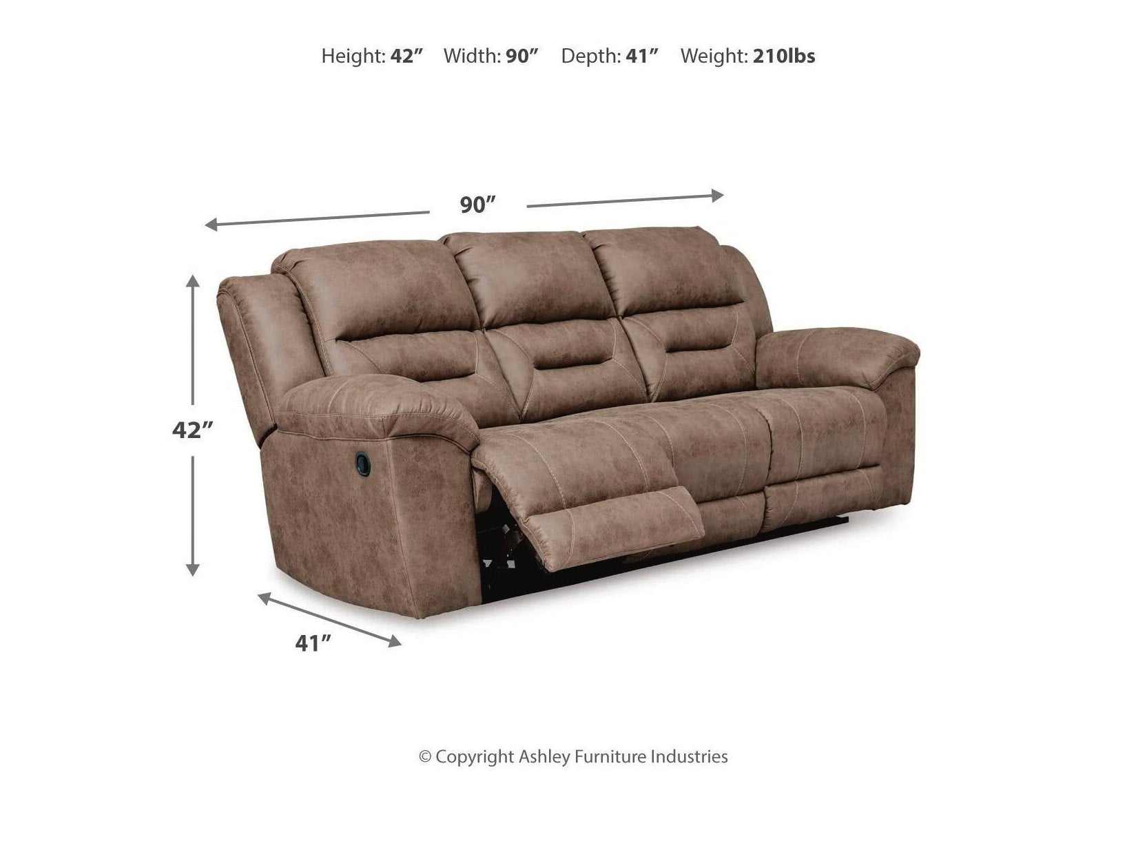 Stoneland - Reclining Sofa
