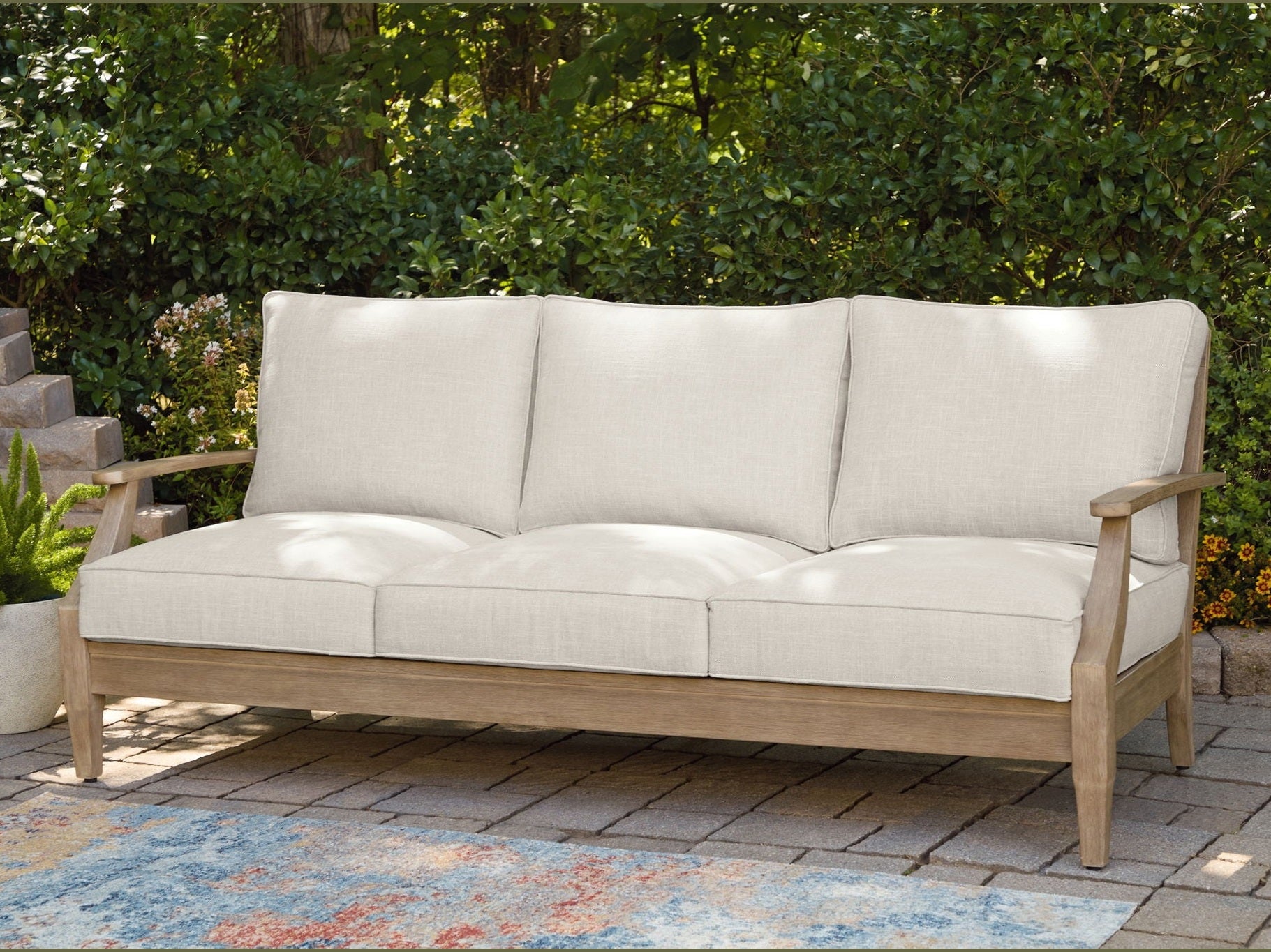 Carter Hall - Sofa With Cushion - Beige