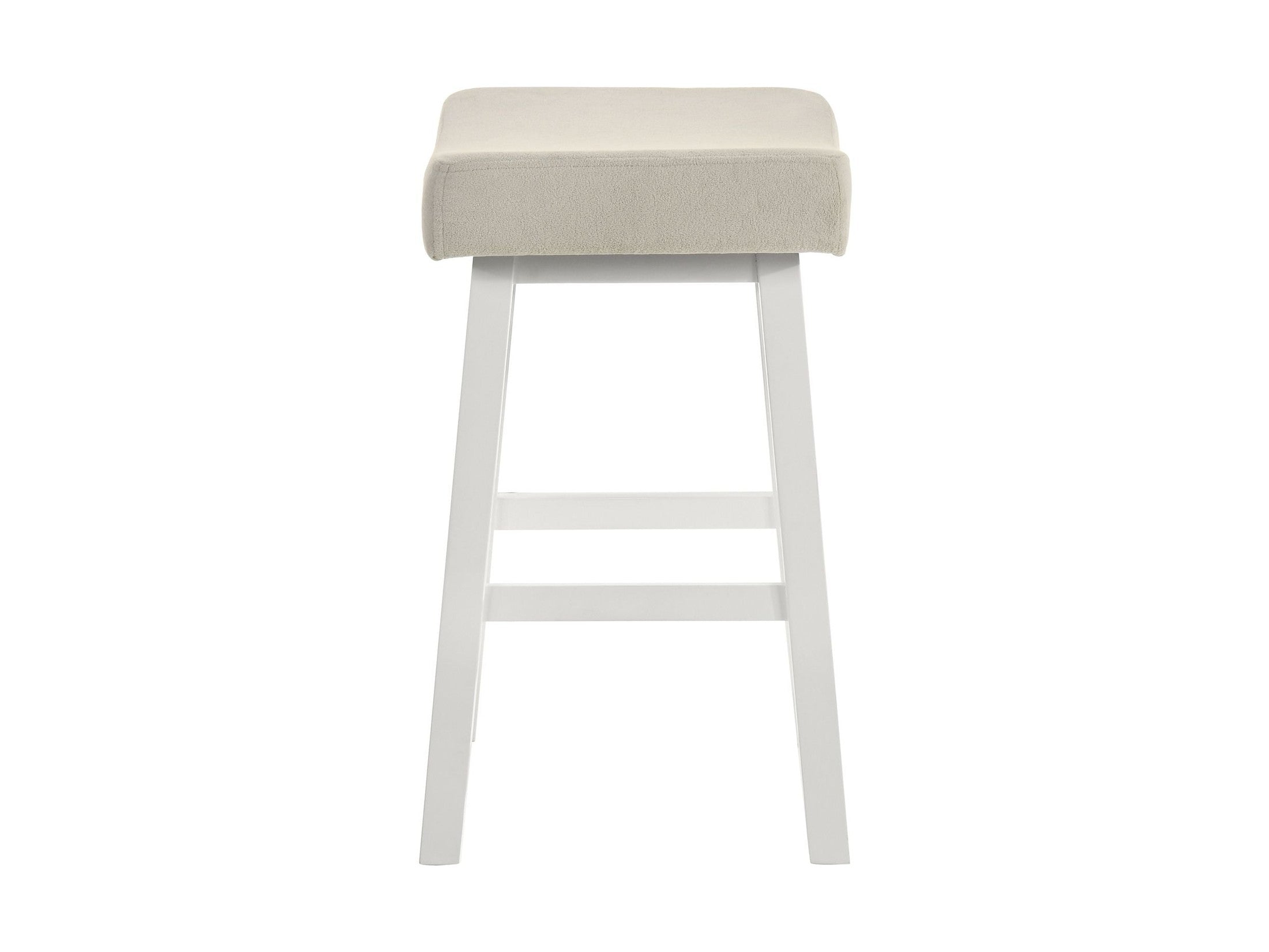 Lenon - Modern Farmhouse Wood Counter Height Kitchen Bar Stool