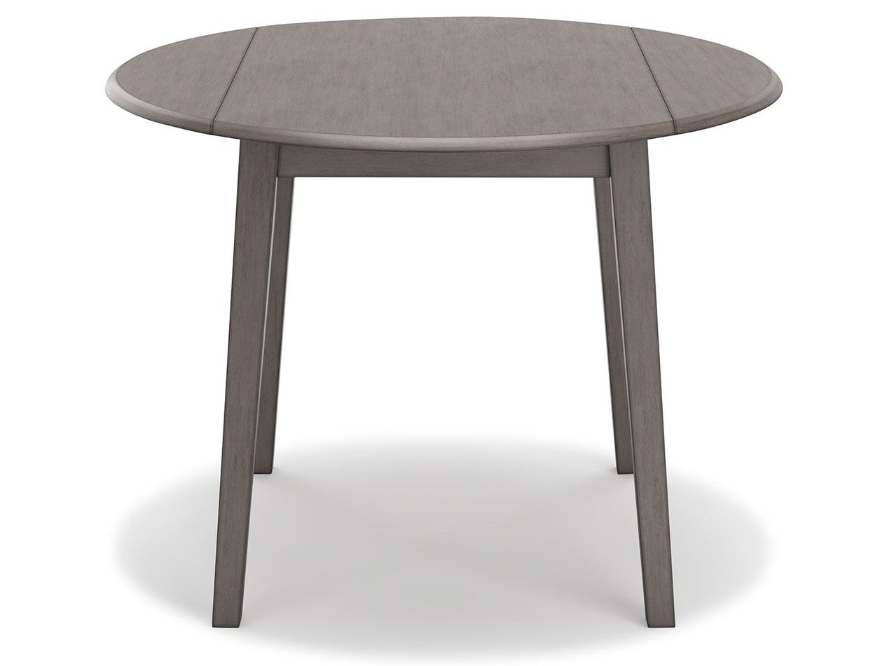 Shullden - Round Drm Drop Leaf Table - Gray