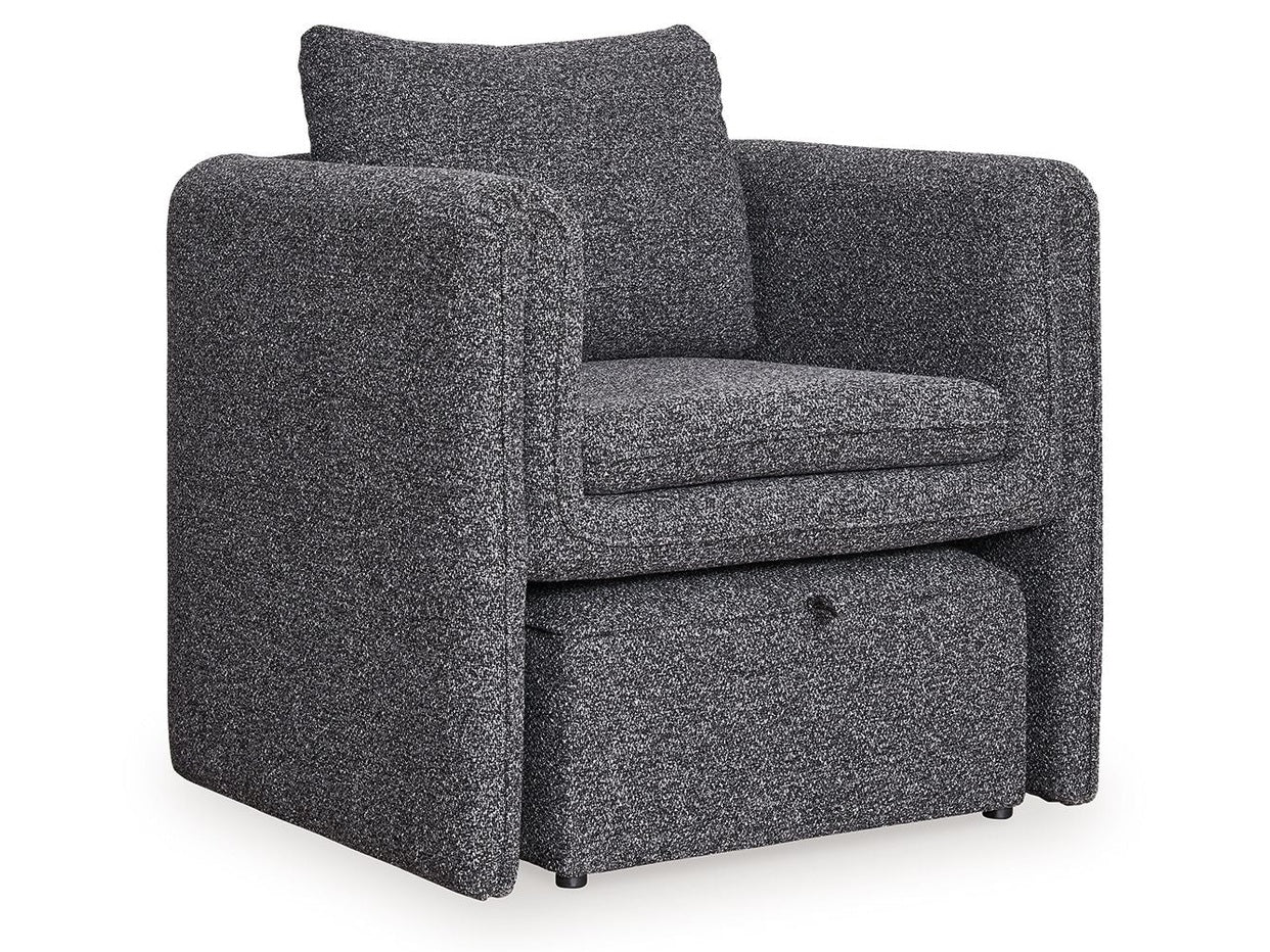 Vreni - Accent Chair - Charcoal / Black
