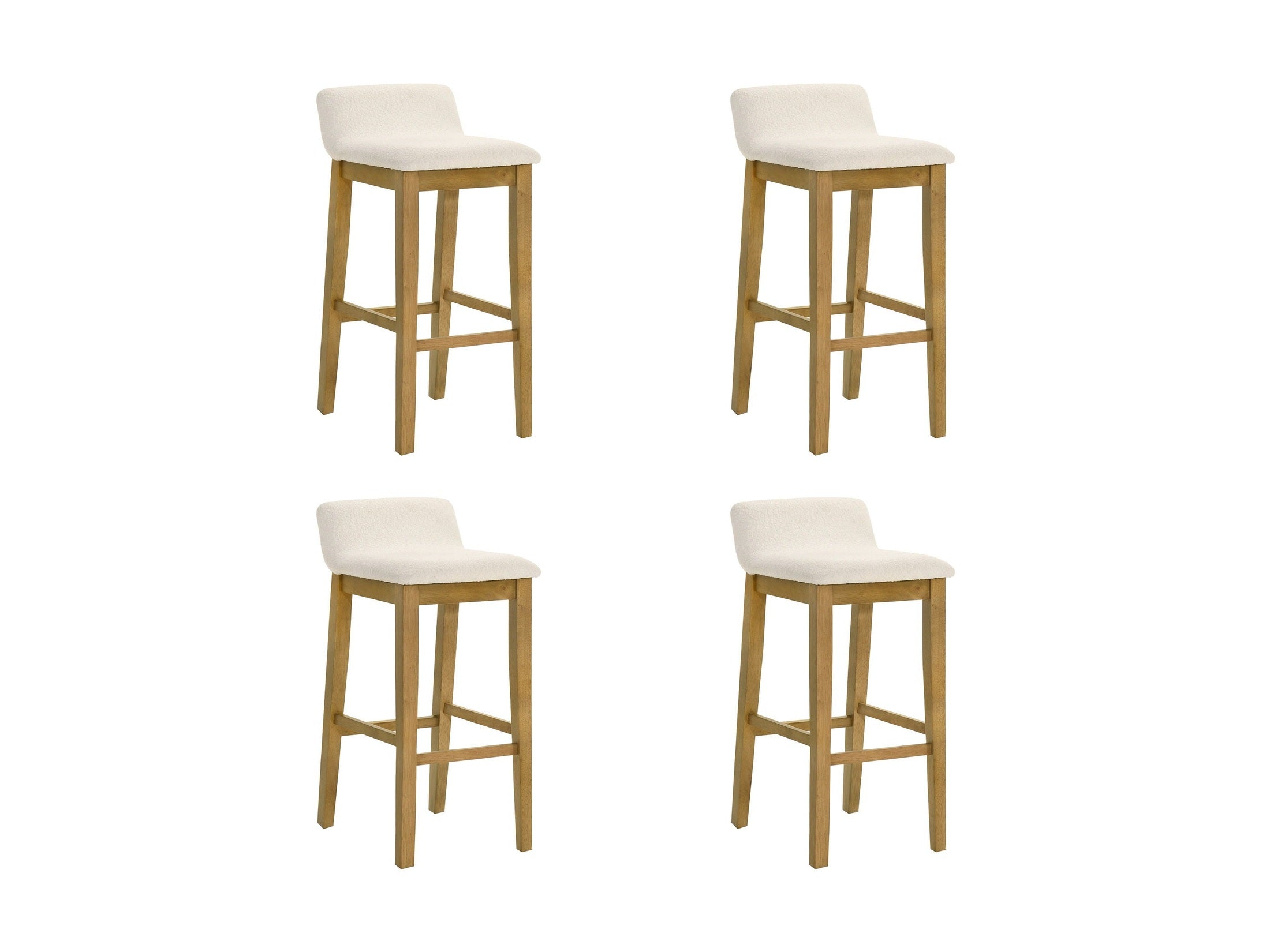 Annikah - Modern Transitional Wood Bar Height Kitchen Bar Stool