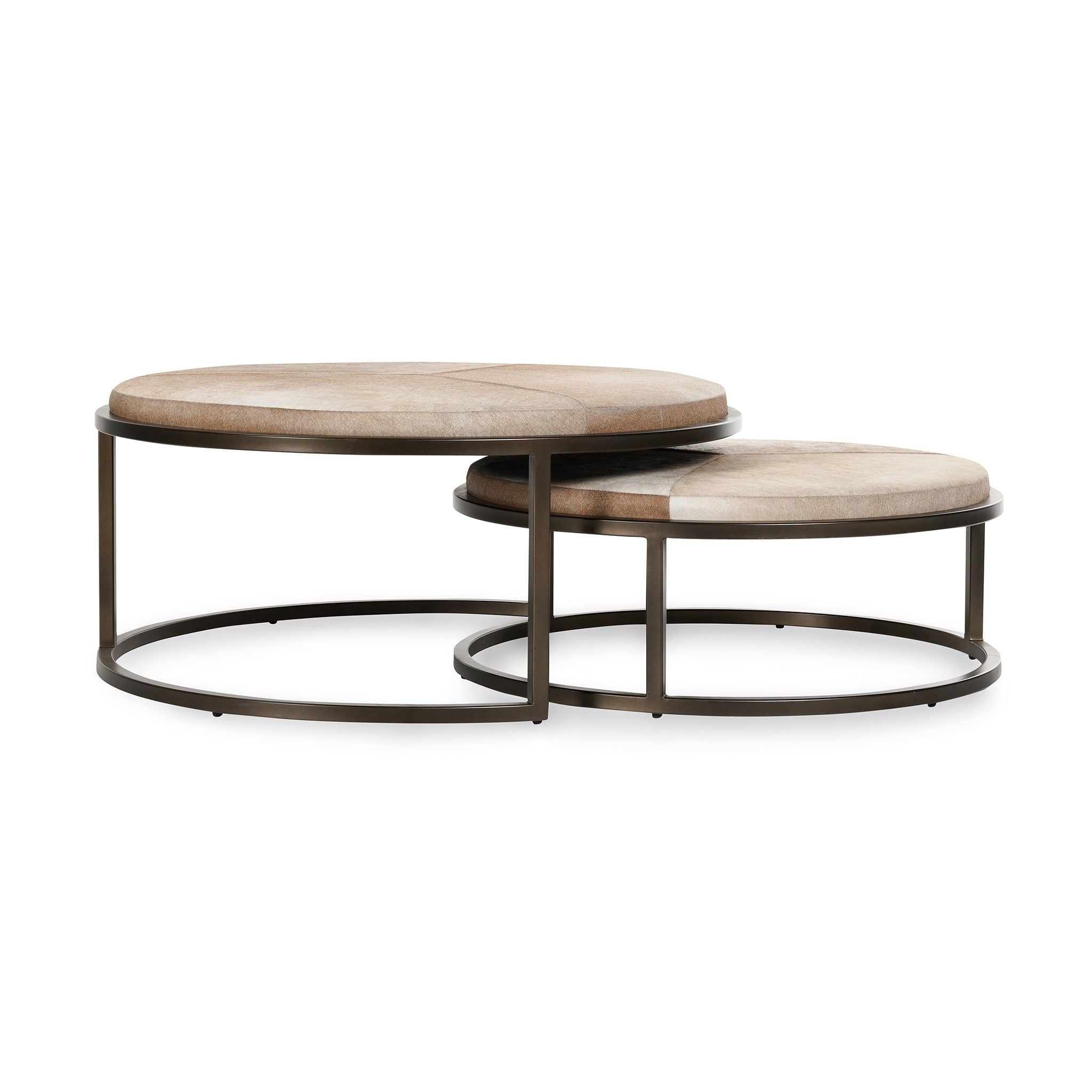 Hayword - Hide Nesting Coffee Tables - Canyon Sand