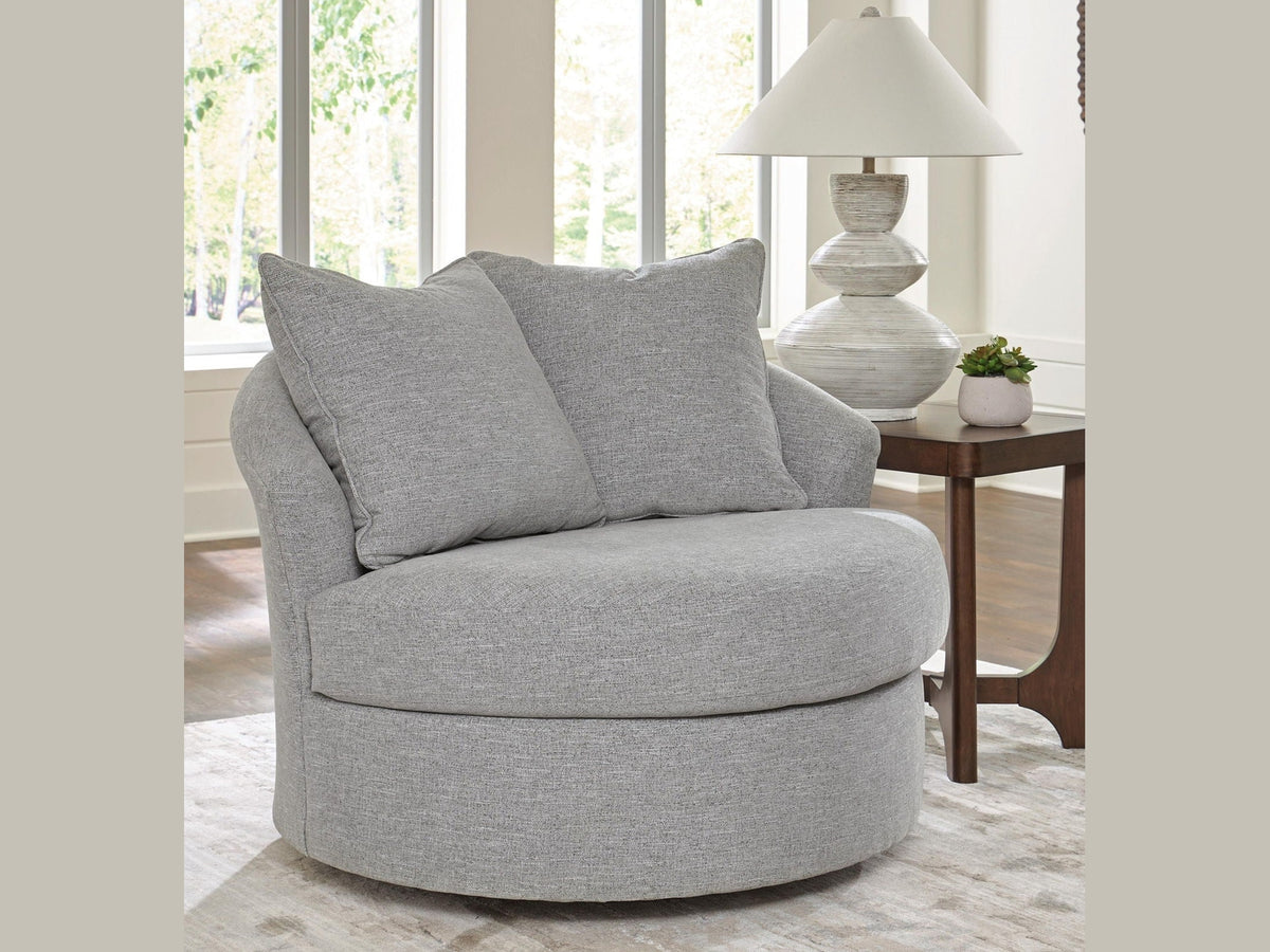 UrbanCrest - Swivel Accent Chair - Pewter