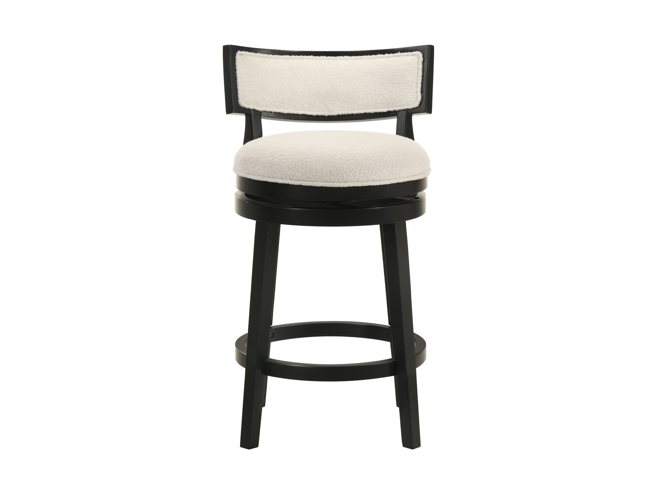 Noely - Modern Farmhouse Swivel Wood Counter Height Kitchen Bar Stool
