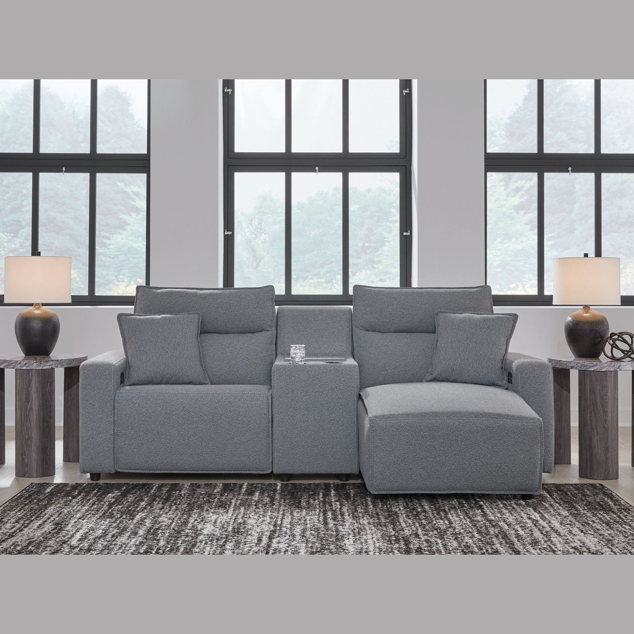 Modmax II - Reclining Sectional - Salt And Pepper