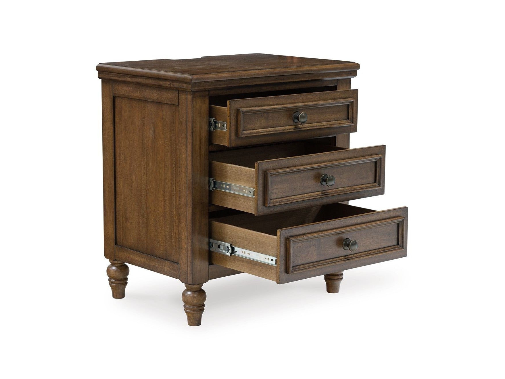 Sturlayne - Three Drawer Night Stand - Brown