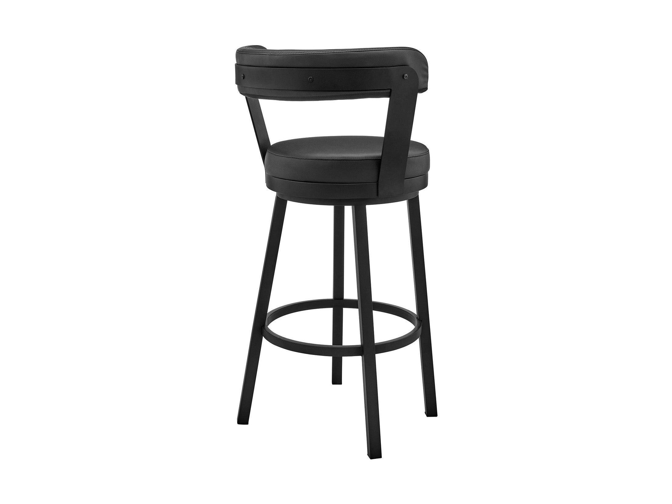 Bryant - Swivel Bar Stool With Black Frame
