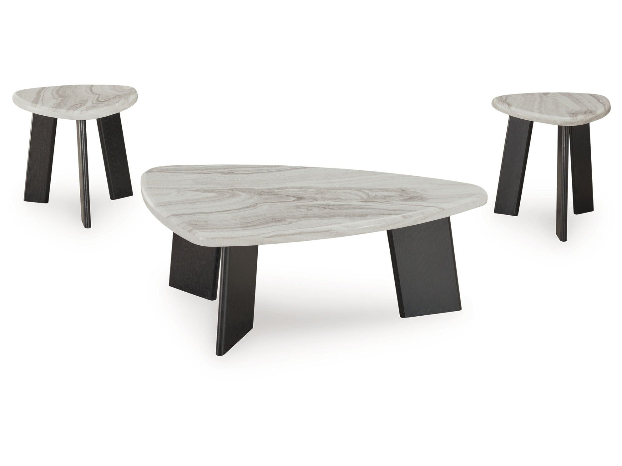 Lilyberg - Occasional Table Set (Set of 3) - Gray / Black