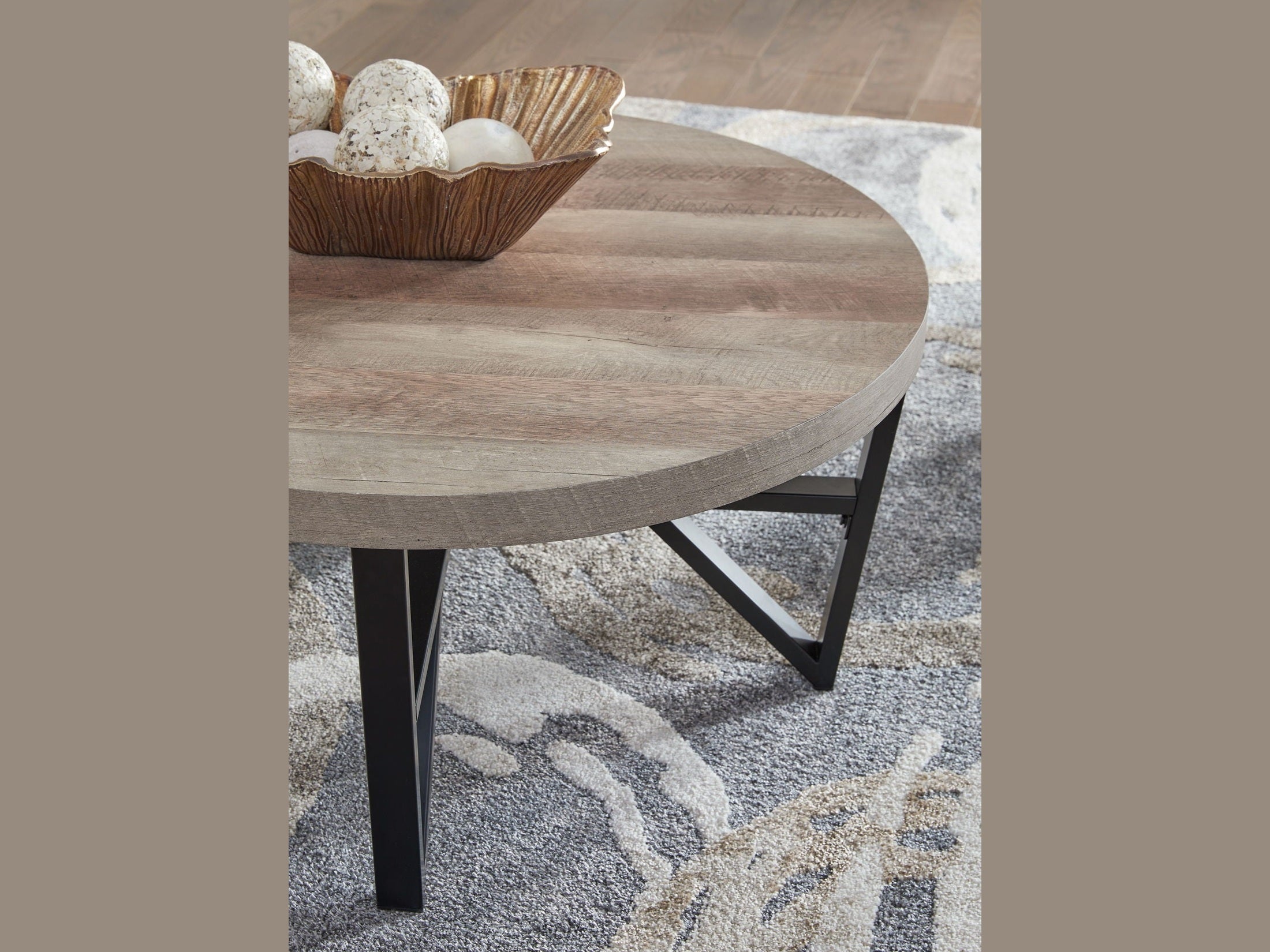 Deanlee - Occasional Table Set (Set of 3) - Grayish Brown / Black