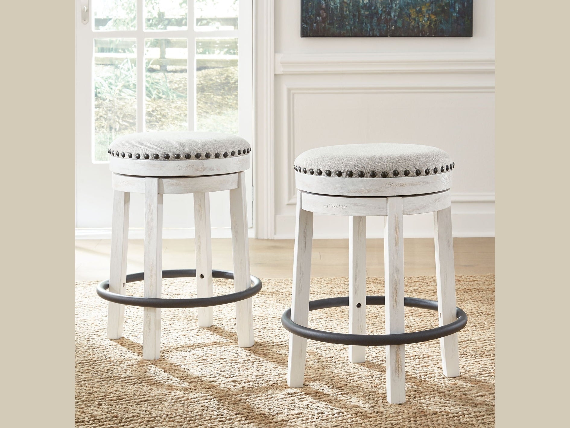 Valebeck - Upholstered Swivel Stool
