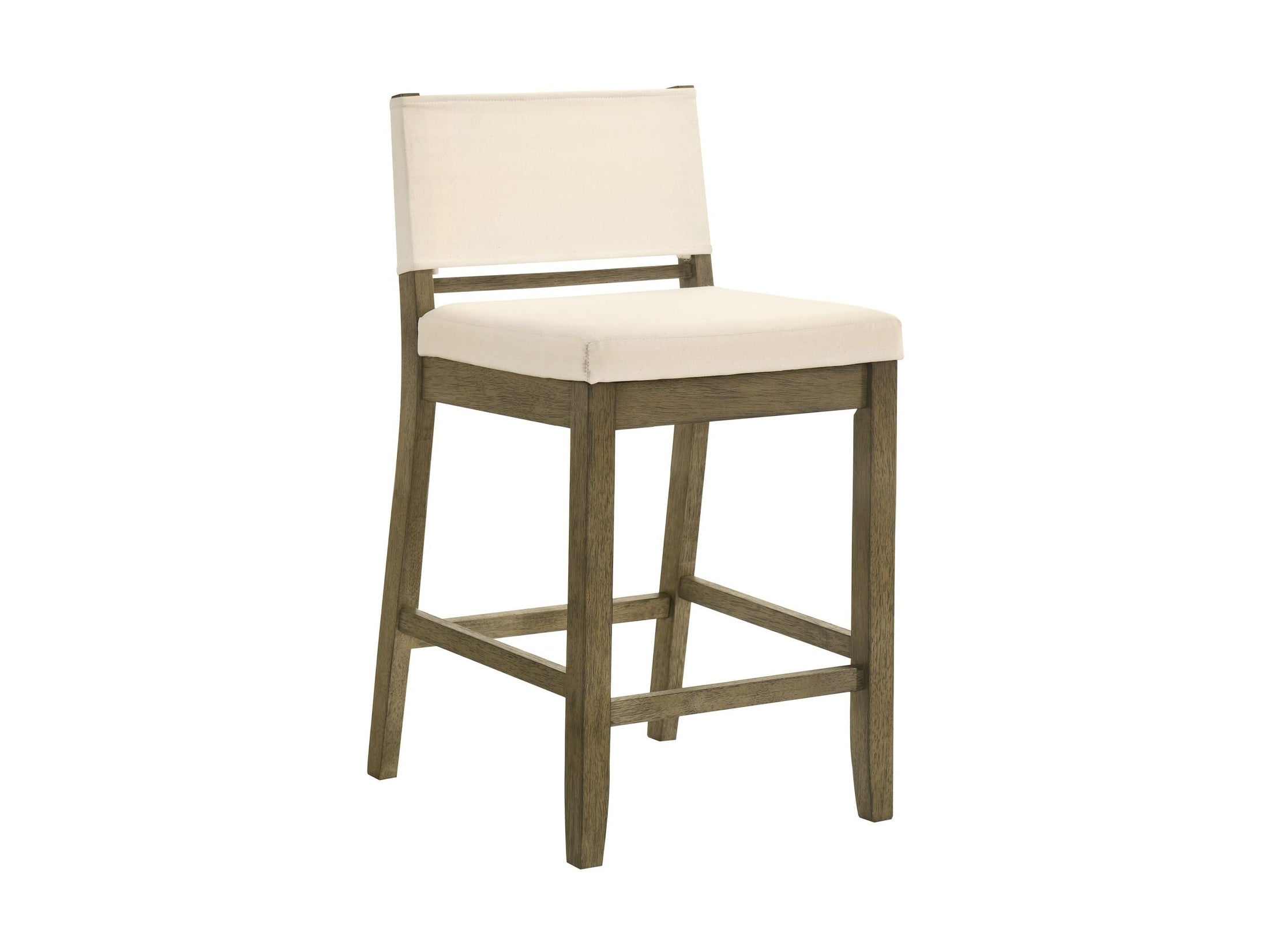 Yaneli - Contemporary Natural Wood Counter Height Kitchen Bar Stool