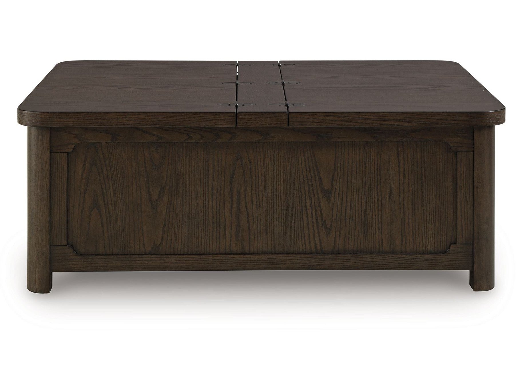 Breckington - Cocktail Table With Storage - Dark Brown