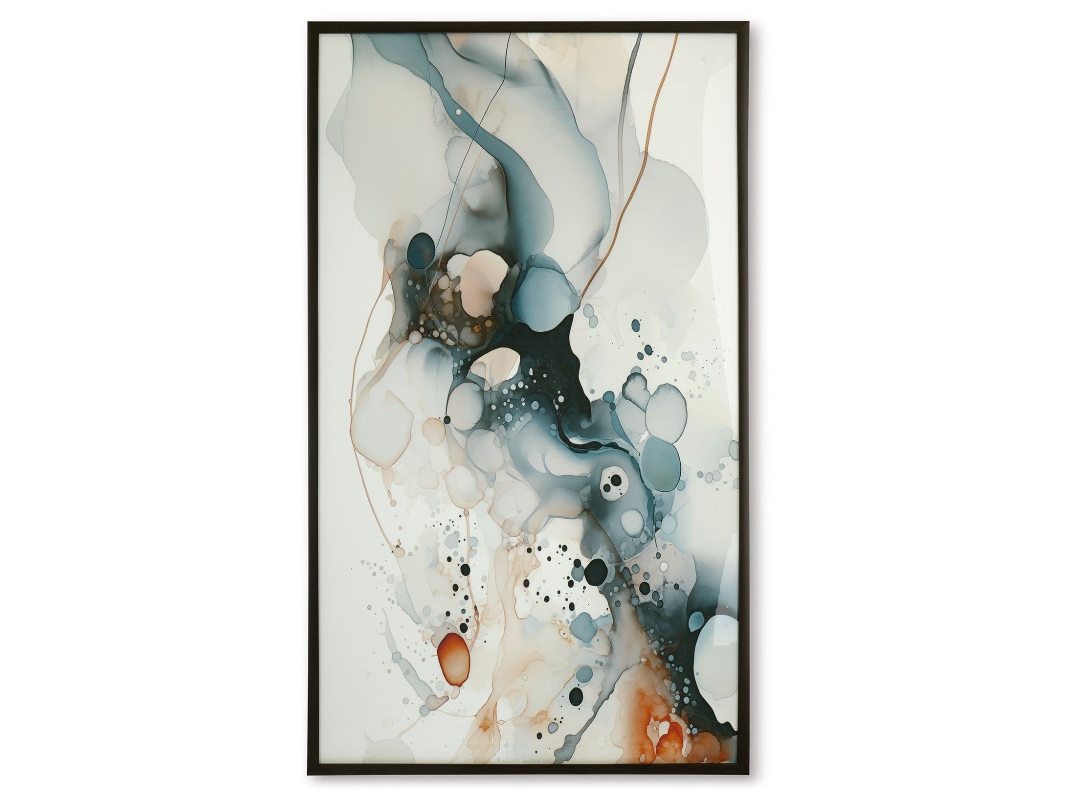 Foxenburg - Wall Art - Blue / Amber / White