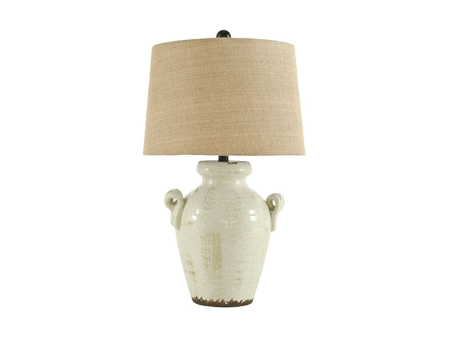 Emelda - Ceramic Table Lamp  - Cream
