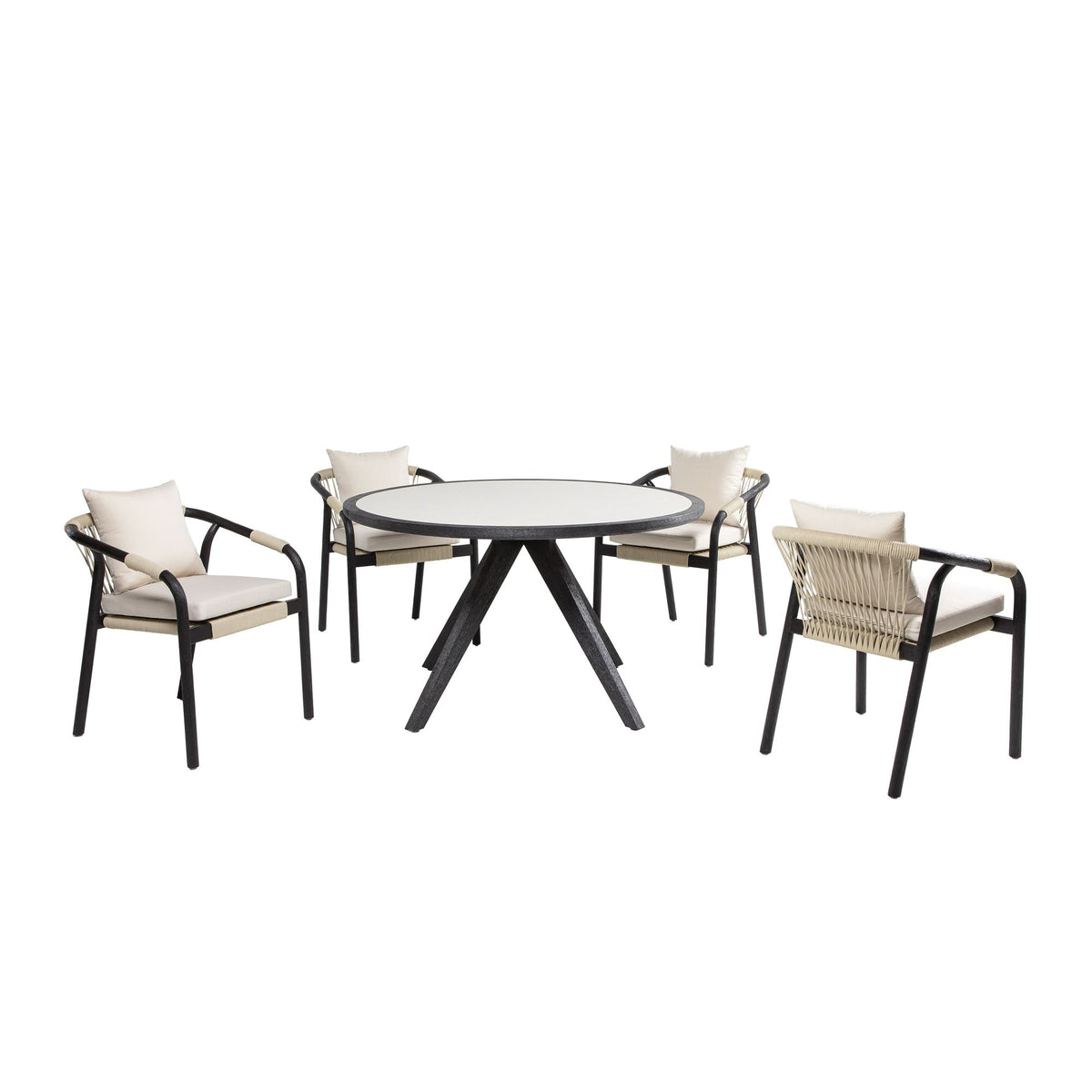 Cezar - Outdoor Dining Set With Cushions