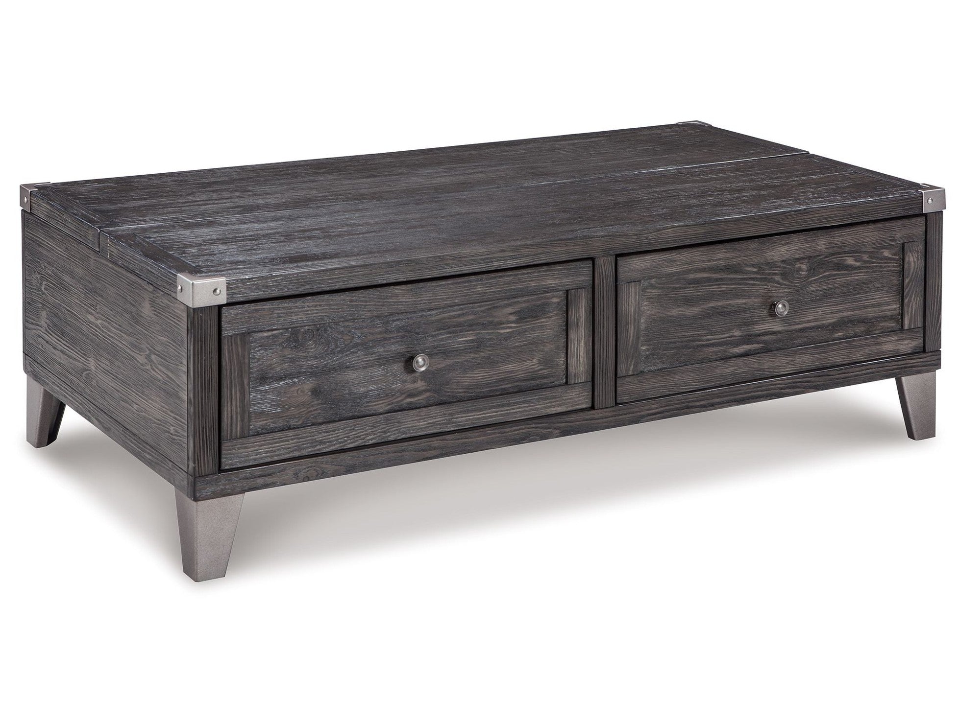 Todoe - Lift Top Cocktail Table - Dark Gray