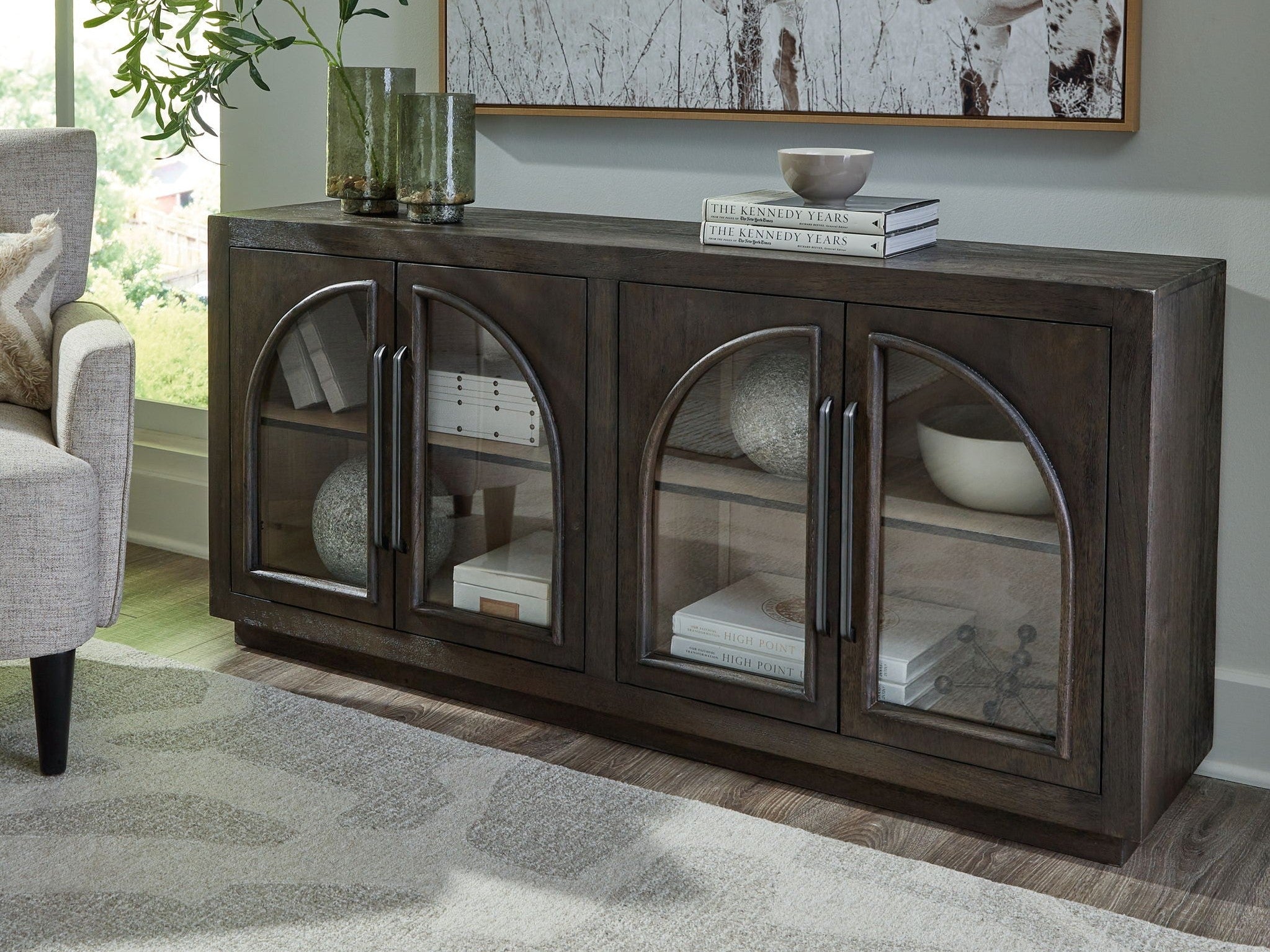 Dreley - Accent Cabinet - Grayish Brown