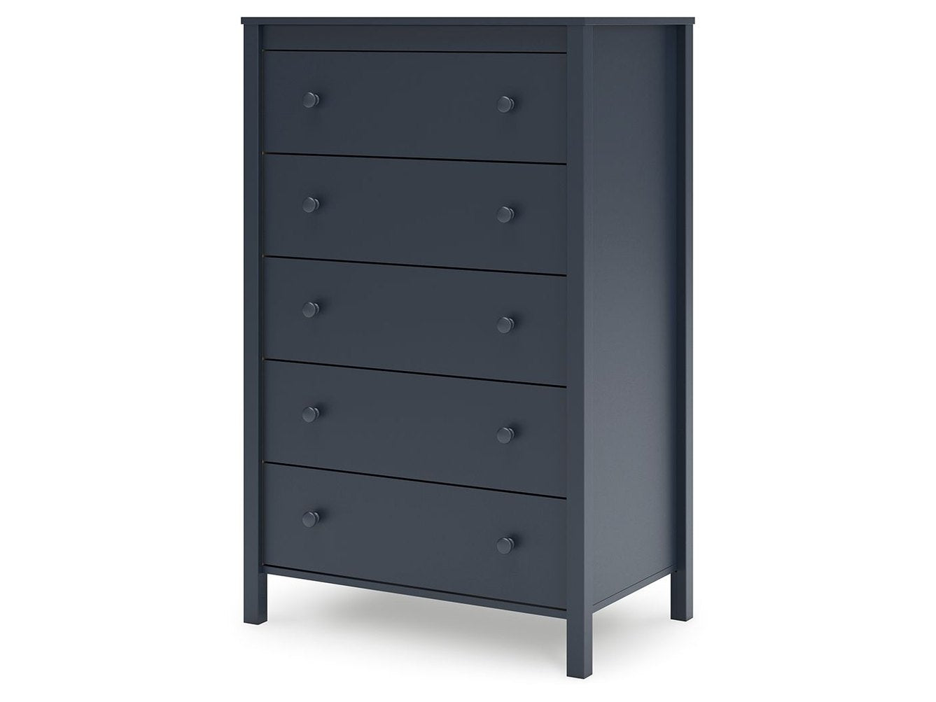 Simmenfort - Five Drawer Chest - Navy Blue