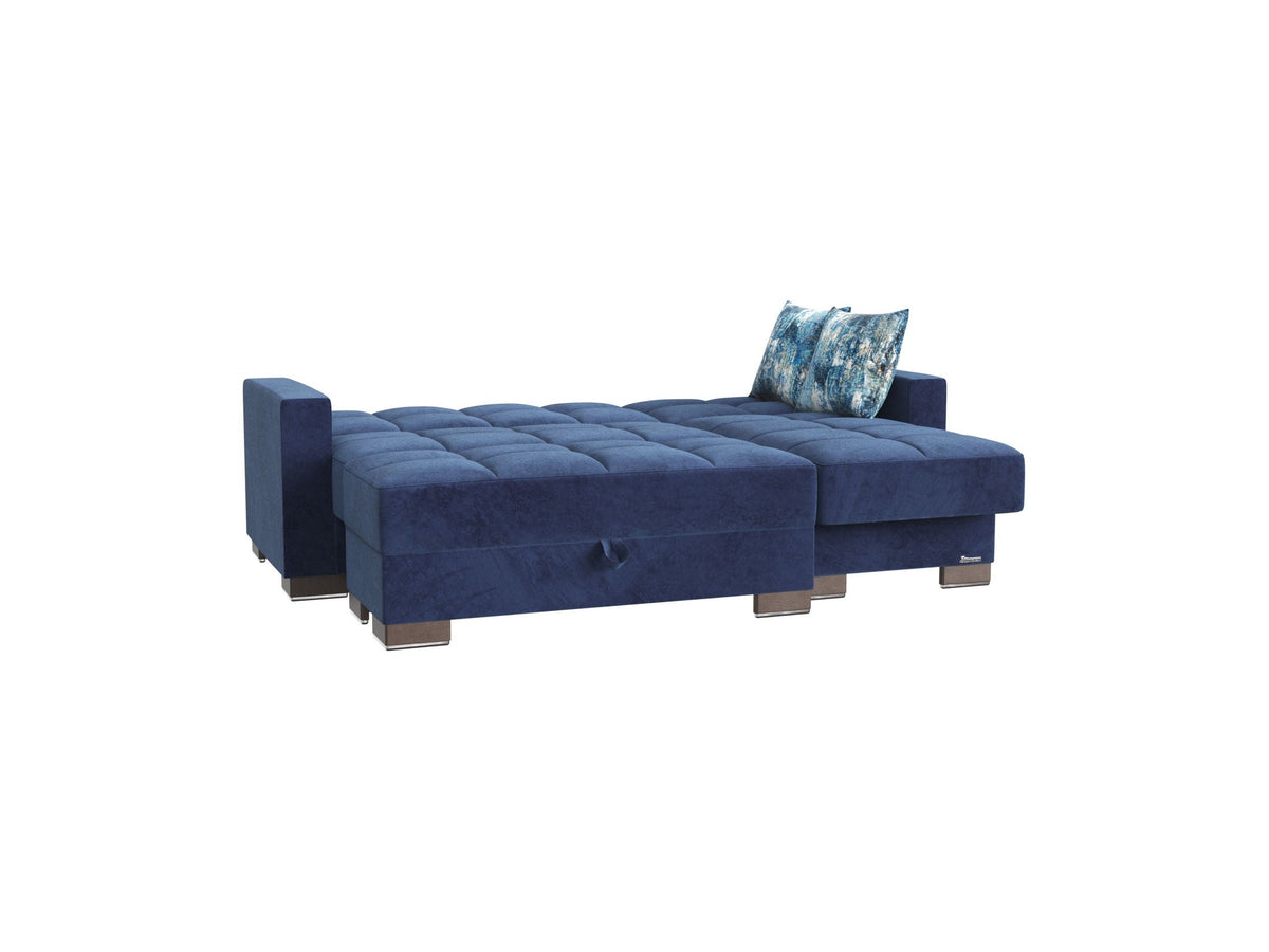 Ottomanson Armada - Upholstered Convertible Chaise Lounge With Storage - Microfiber