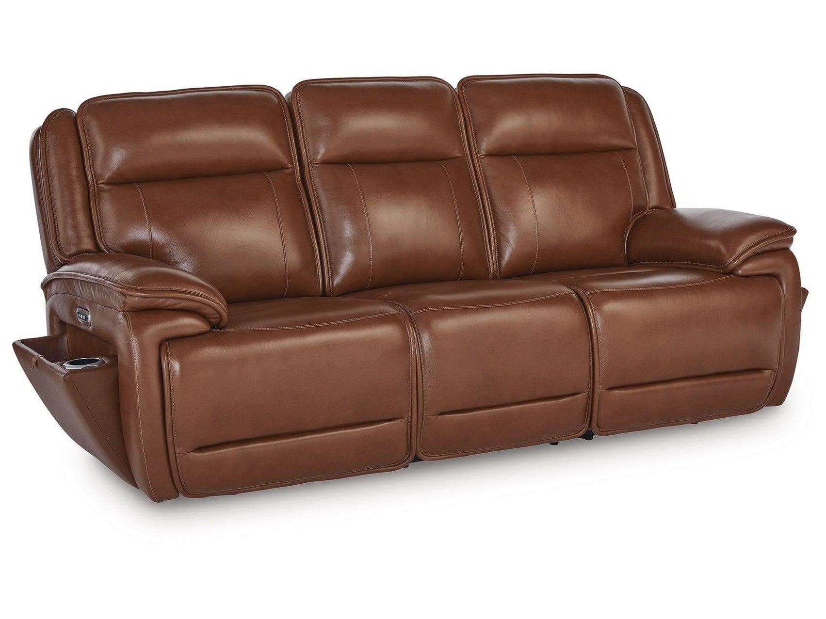 Healy Pier - Power Reclining Sofa / Adj Headrest - Chocolate