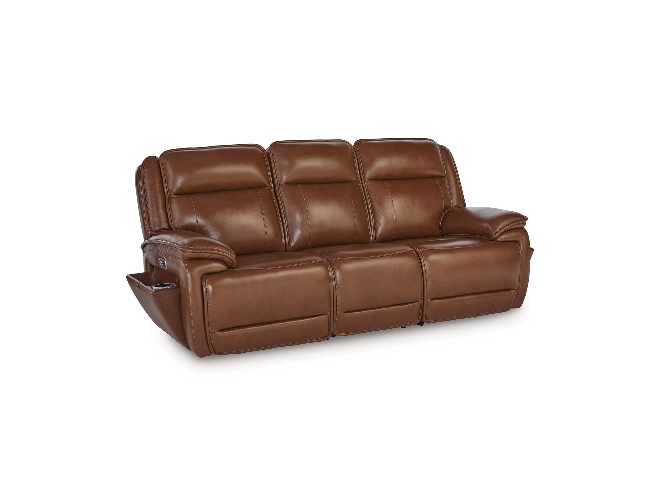Healy Pier - Power Reclining Sofa / Adj Headrest - Chocolate